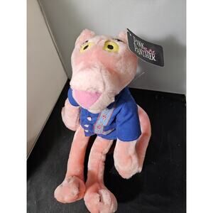2002 United Artists BLUE HAWAIIAN SHIRT PINK PANTHER PLUSH TOY 10" W1
